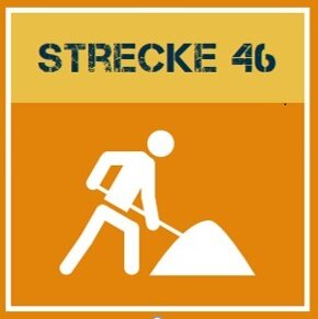 Strecke46_Logo Beschilderung
